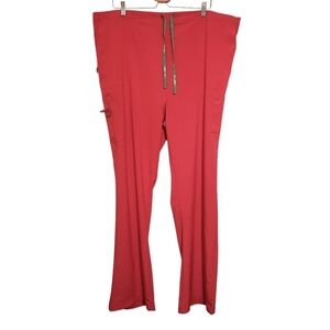 Carhardtt | Women's Berry Pink Drawstring Medical Scrubs Pants (3XL Tall)